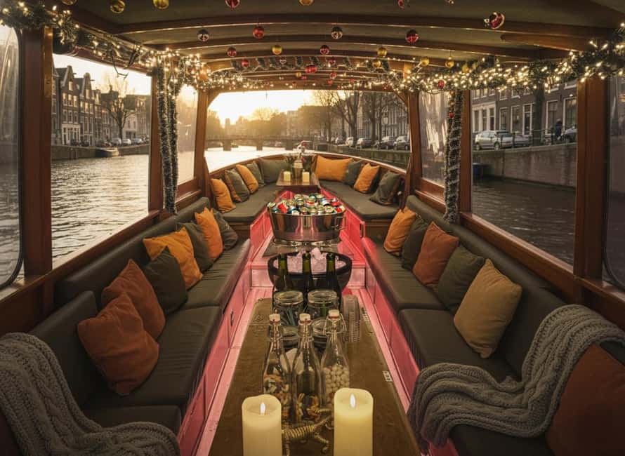 Amsterdam:1.5-Hour Canal Cruise local Guide, Drinks & Snacks - The Red Light District and old center