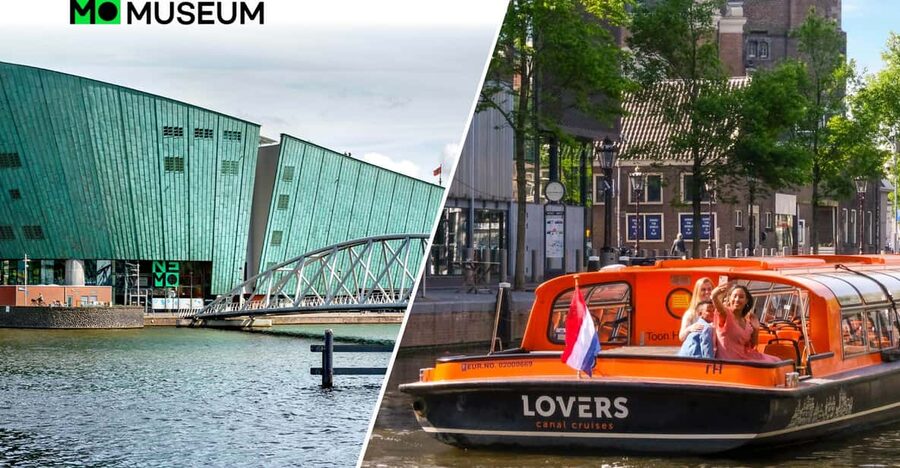 Amsterdam: 1-Hour Canal Cruise & NEMO Science Museum - Two Amsterdam experiences with two different rhythms