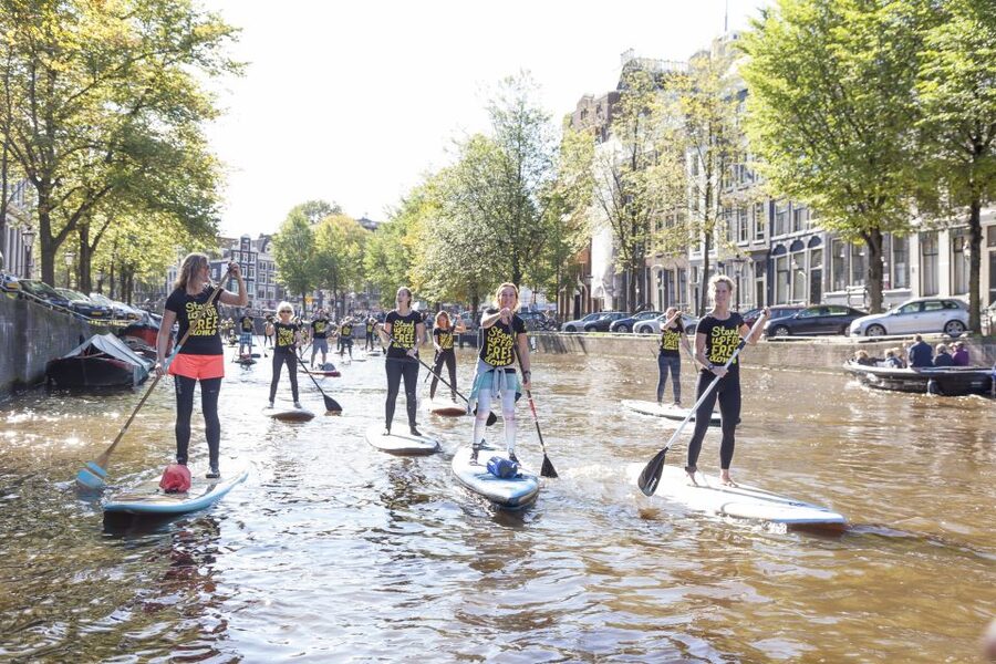 Amsterdam: 2-Hour Stand Up Paddle Board Tour - Finishing beside the Nautical Museum and replica ship