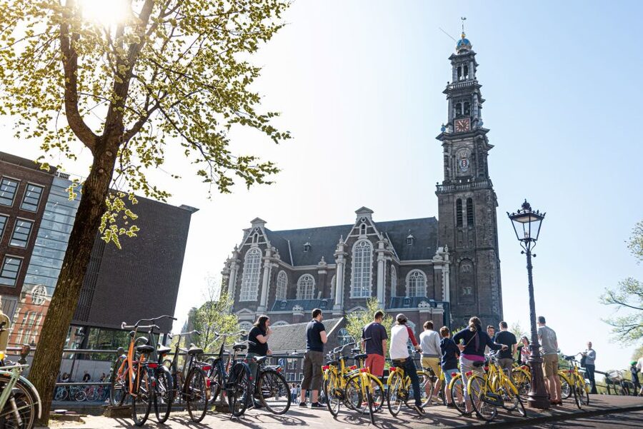 Amsterdam: 3h E-Bike Tour with break - The Rijksmuseum and Vondelpark pairing