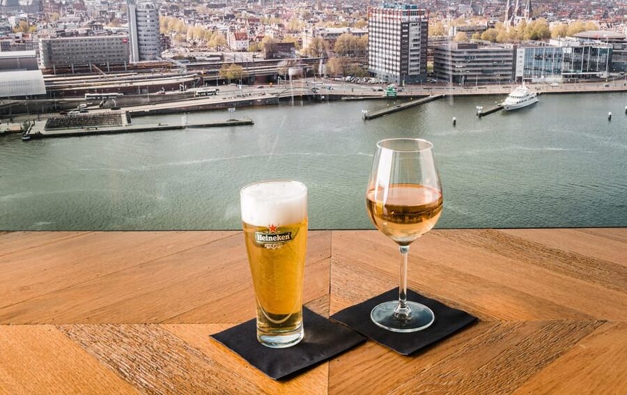 Amsterdam: A'DAM Lookout Entry Ticket with 2 Drinks - What you can see from the viewing deck