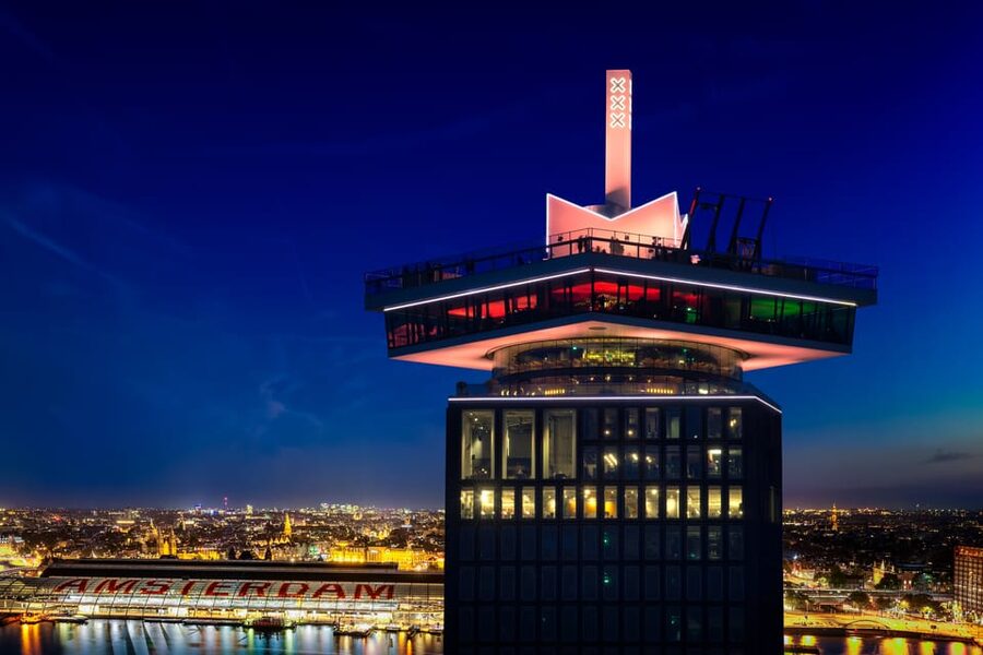 Amsterdam: A'DAM Lookout Entry Ticket with 2 Drinks - How long should you plan?
