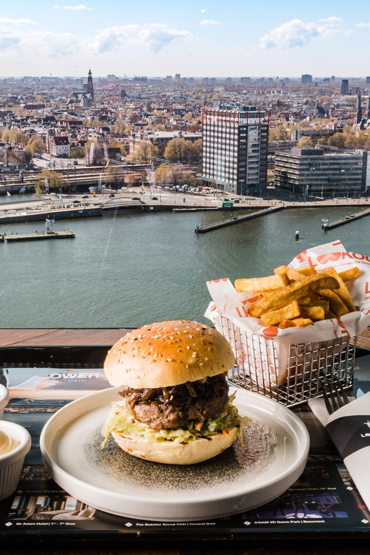 Amsterdam: A'DAM Lookout Entry Ticket with Burger - ADAM Lookout: Amsterdam from 20 floors up