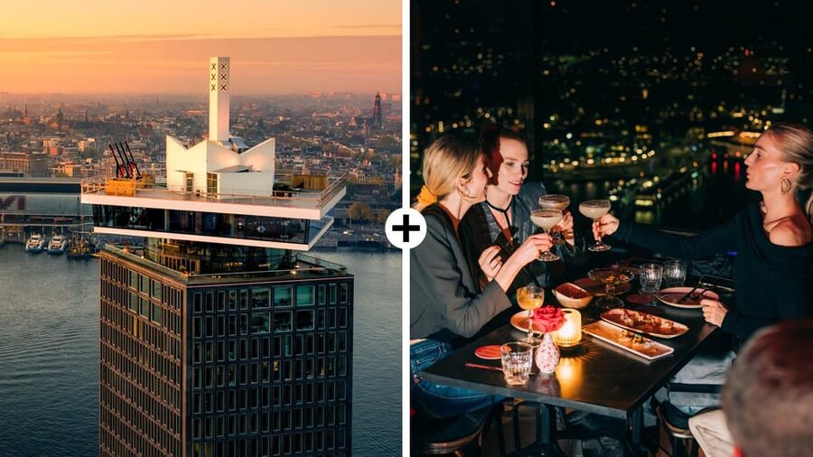 Amsterdam: A'DAM Lookout Ticket and Lunch or Dinner Voucher - The exhibition and audio tour