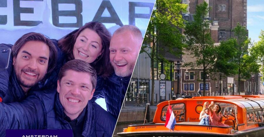 Amsterdam: Canal Cruise and Entrance to Xtracold Icebar - Merchant houses, houseboats, and Amsterdam’s Golden Age
