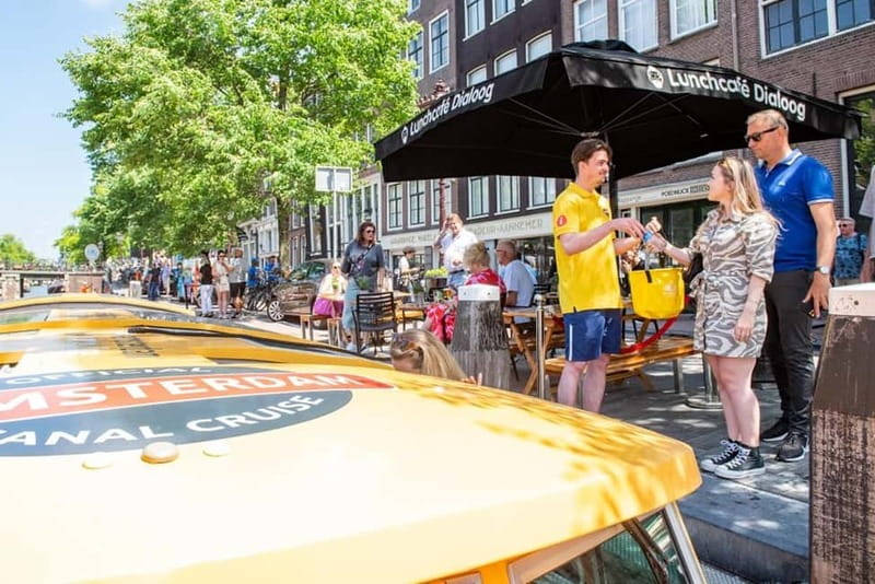Amsterdam: Canal Cruise from Anne Frank Museum - Centraal Station and the wider water