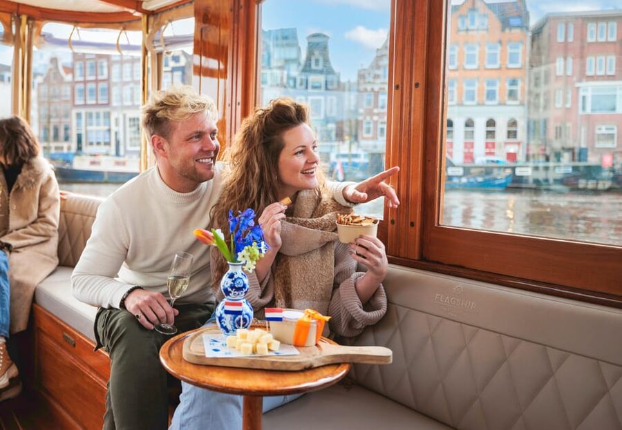 Amsterdam: Canal Cruise with Bubbles & Bites - The Skinny Bridge and the Amstel River