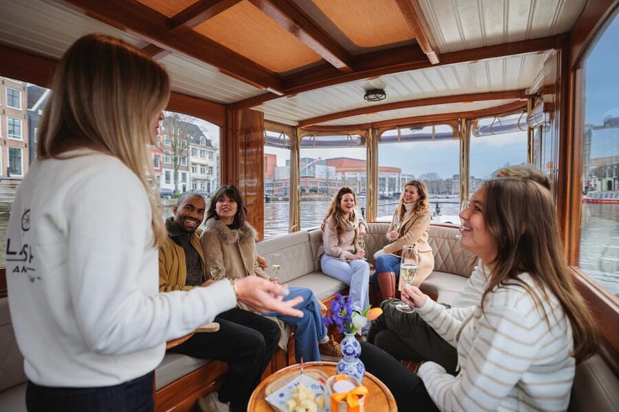 Amsterdam: Canal Cruise with Bubbles & Bites - The Jordaan and Amsterdam’s narrow canal views