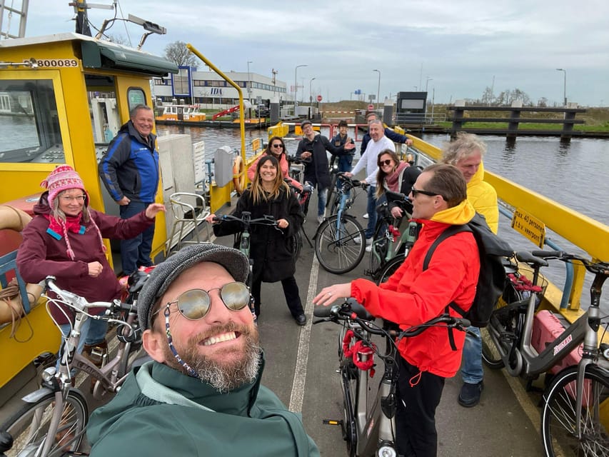 Amsterdam: Dutch Countryside E-Bike with Cheese & Clogs - D’Admiraal windmill, a classic Dutch symbol up close