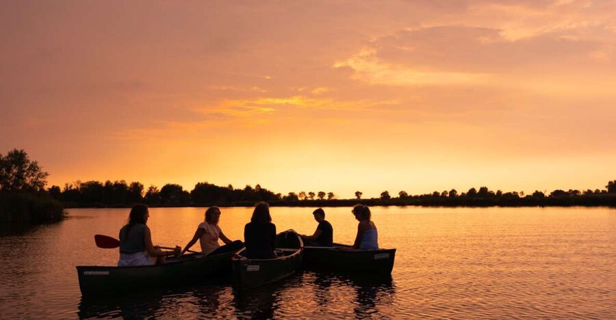 Amsterdam: Dutch Countryside Sunset Canoe Tour - Paddling past farms, mills, flowers, and birds