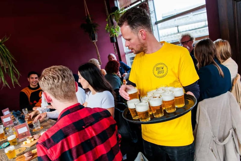 Amsterdam: Dutch Craft Beer Tasting with cheese and snacks - Cheese, sausage, and nuts with the tasting