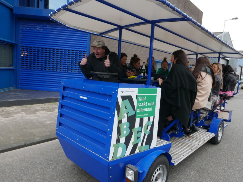 Amsterdam: Guided Beer or Prosecco Bike Tour - Pedaling, steering, and the sober driver