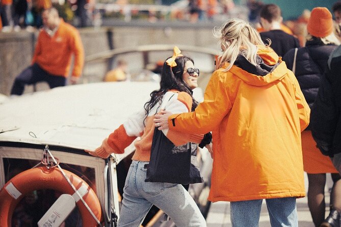 Amsterdam King’s Day Boat Party with Unlimited Drinks 2026 - The canal views, without the usual lecture