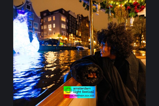 Amsterdam Light Festival: Cruise Unlimited Drinks & Bite option - The Route Near ARTIS and the Flower Market