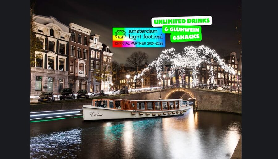 Amsterdam: Light Festival Heated Cruise w/ Drinks & Snacks - NEMO and the VOC ship: the eastern stretch