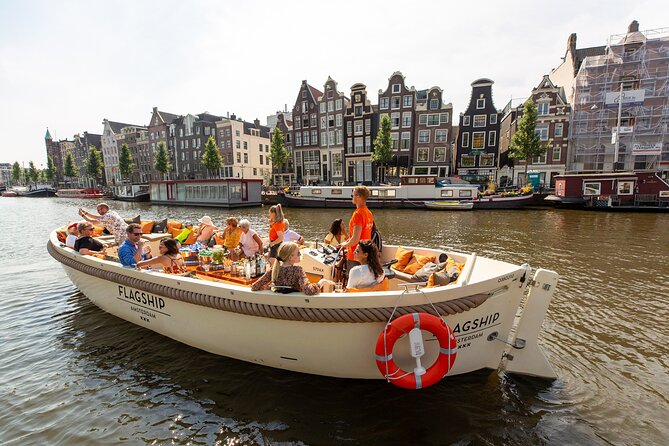 Amsterdam Luxury Canal Cruise + Unlimited Drinks & Bites option - Leidseplein, the flower market, and the Bridge of 15 Bridges