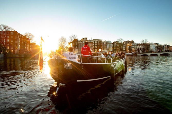 Amsterdam Open Boat Cruise with Live Guide and Two Drinks - Starting at Amstel 51F near the Hermitage