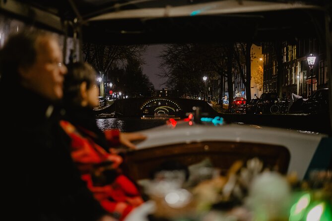 Amsterdam: Private Romantic Evening Canal Cruise + Bubbles/Snacks - Prosecco and a small Dutch snack board