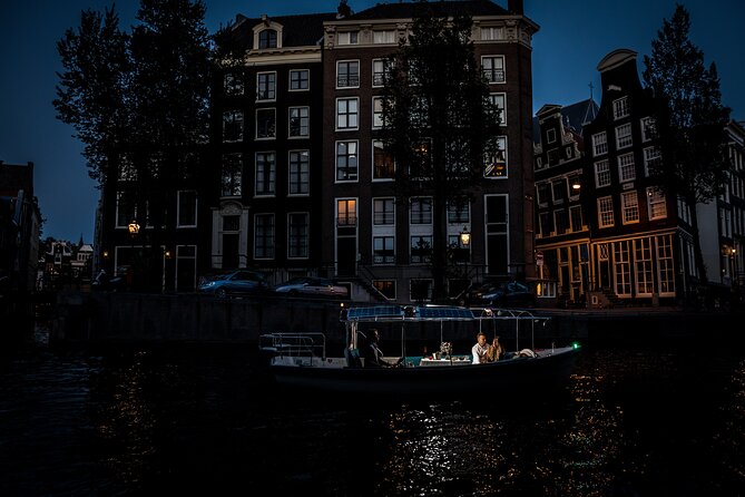 Amsterdam: Private Romantic Evening Canal Cruise + Bubbles/Snacks - Choosing 45 minutes or 90 minutes