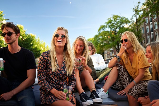 Amsterdam: Saloon Boat Cruise + Unlimited Drinks & Bite option - The crooked Drunken Houses