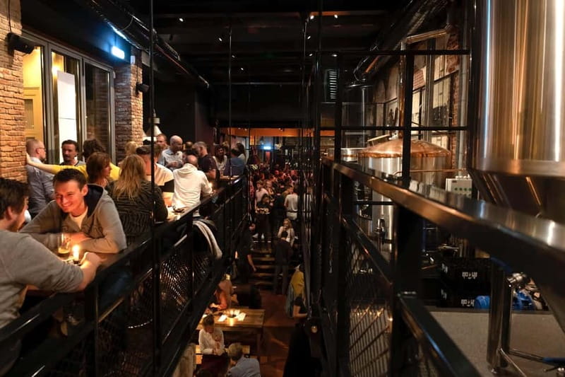Delft: Craft Beer Tasting in Medieval Brewery with Snacks - Pretzels, cheese-beer dip, and mustard