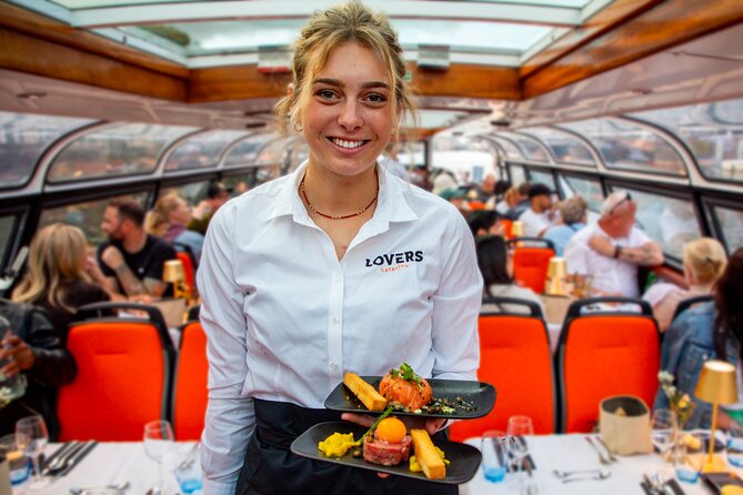 Dinner Canal Cruise Amsterdam: 4-Courses Including Drinks - The Amstel, Magere Brug, and evening lights