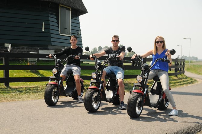 E-scooter rental Volendam - Countryside of Amsterdam - Monnickendam’s harbor and old brick houses