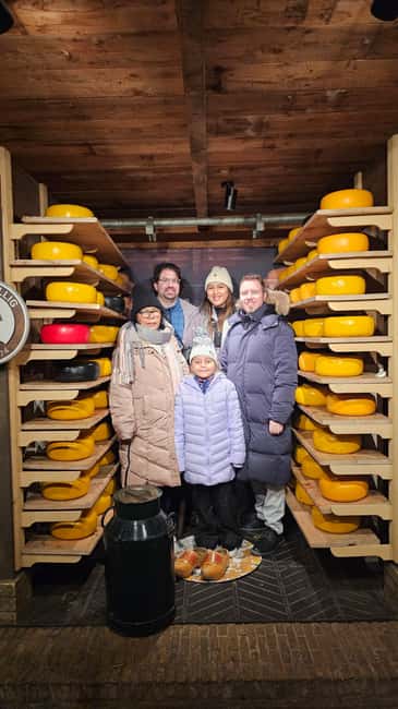 From Amsterdam, Private tour in Tesla, Windmills & Volendam. - Zaanse Schans: windmills, cheese, and wooden clogs