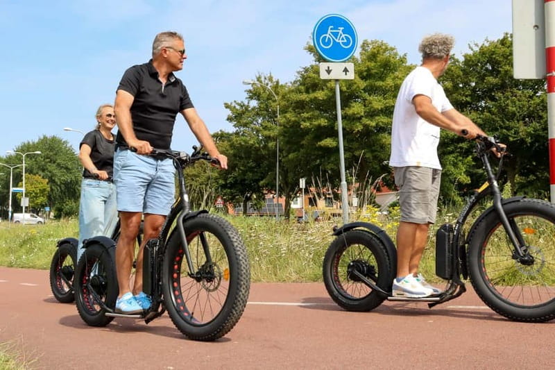 Goes: Explore Zeeland on our Electric Steps with GPS route - Riding the electric kickbike through the villages