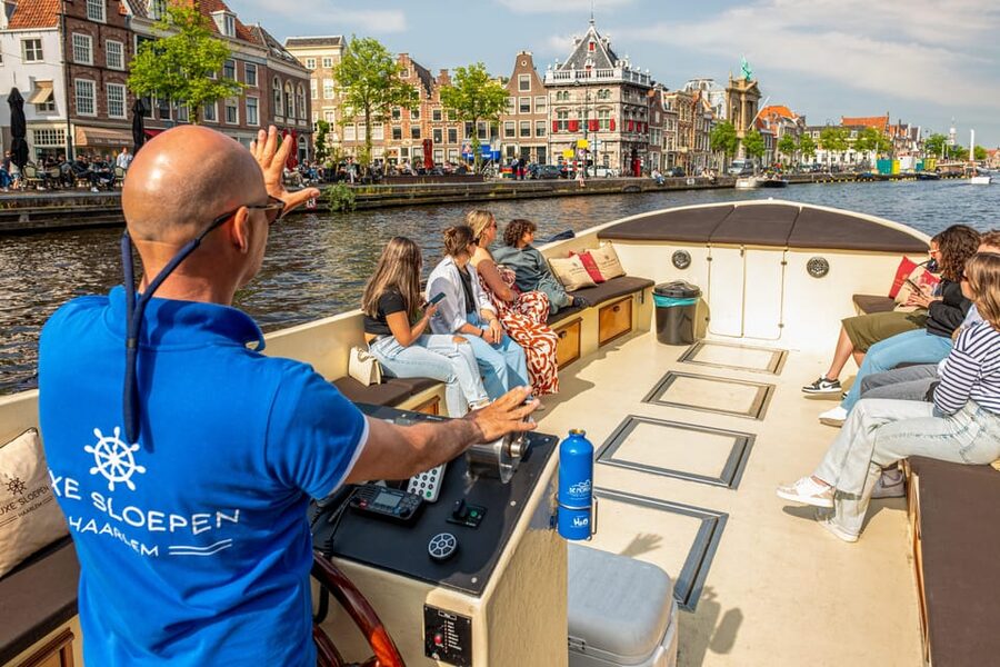 Haarlem: Guided Highlights Canal Cruise on Open Boat - The Waag and Haarlem’s canal-side story