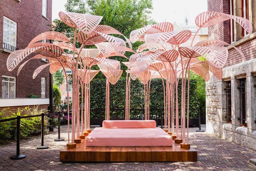 Moco Museum Amsterdam Entrance Tickets with Banksy & More - The garden and the building’s quieter pauses