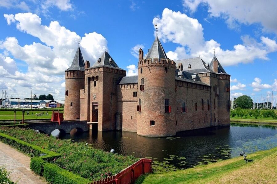 Muiden: Entry Ticket to Muiderslot Castle - Beginning with the moat, walls, and gardens