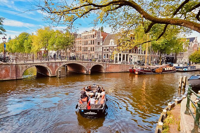 Private 90 Minute Amsterdam Canal Belt Exploration Cruise - Starting beside the Amstel at Nieuwe Keizersgracht
