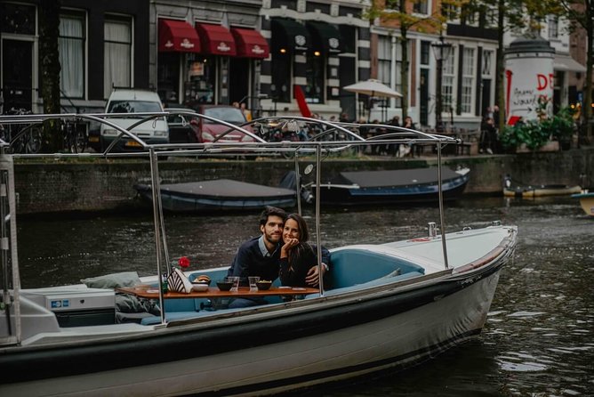 Private Romantic Canal Cruise Amsterdam with Bubbly and Snacks - Monet’s Bridge of Love