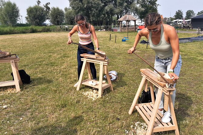Private Workshop for Wooden Shoe Making in Simonehoeve - Making a Dutch clog from raw wood