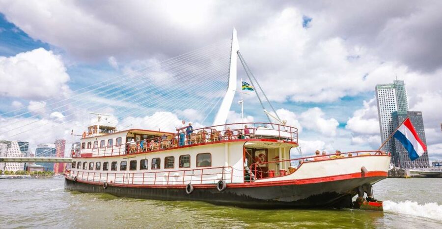 Rotterdam: Harbor Cruise on a Historic Ship - Euromast and the View Toward Schiedam