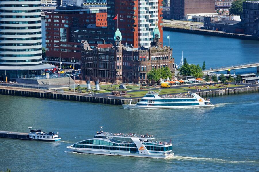 Rotterdam: Harbor Sightseeing Cruise - SS Rotterdam on the return journey