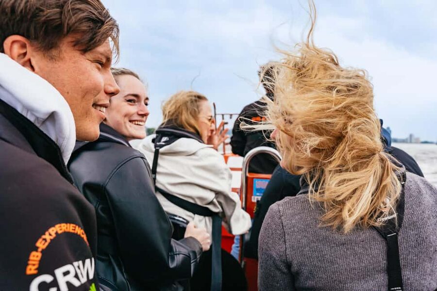 Rotterdam: RIB Speedboat Sightseeing Cruise - SS Rotterdam and the route toward Schiedam