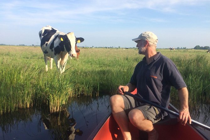 Small-Group Guided Sunset Canoe Tour in Waterland with Dinner - From Amsterdam streets to Waterland fields