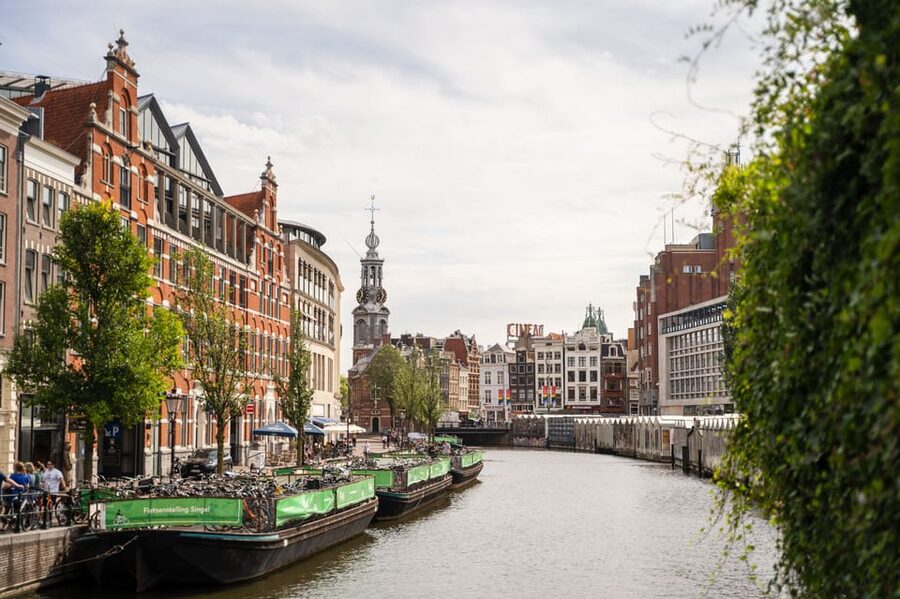 Small-Group Walking Tour with Amsterdam Canal Cruise - Flower Market and Muntplein finish the street portion