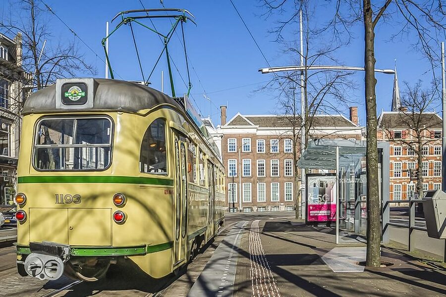 The Hague: Hop-on Hop-off Old-Fashioned Heritage Tram Tour - The city center stops: Gravenstraat, Centrum, and Kerkplein