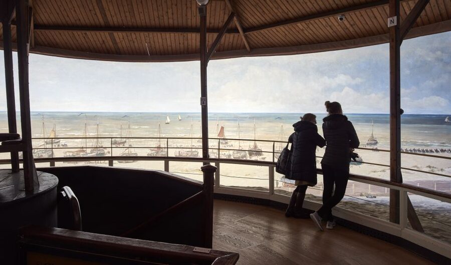 The Hague: Panorama Mesdag Museum Entry Ticket - Entering a room-sized painting of Scheveningen