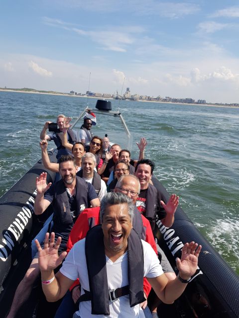 The Hague: Powerboat Tour Scheveningen - From Scheveningen Harbor to open water