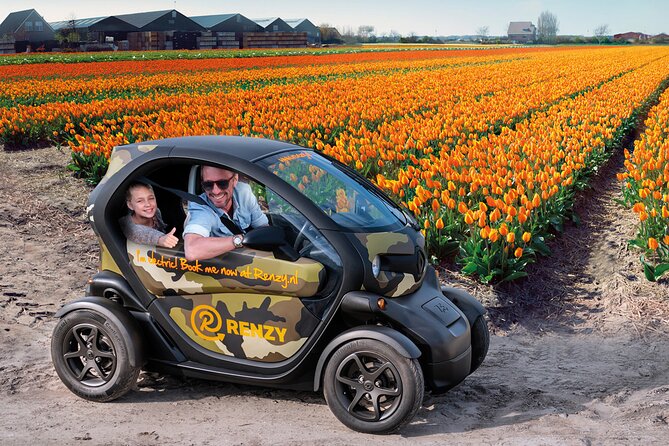 Tulip Fields near Keukenhof - Self-Drive Audio Tour for 2 People - The Renault Twizy: more fun than comfort