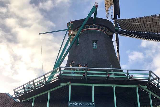 Windmill village Zaanse Schans from Amsterdam Central Station - The first view from the Juliana Bridge